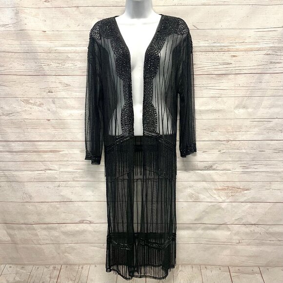 Muche et Muchette Miel Beaded Duster Kimono - Picture 1 of 10
